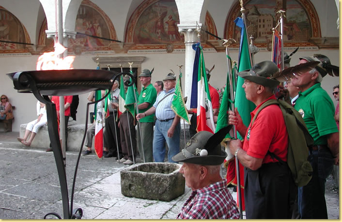 Momenti della commemorazione dei defunti della 1a Guerra Mondiale